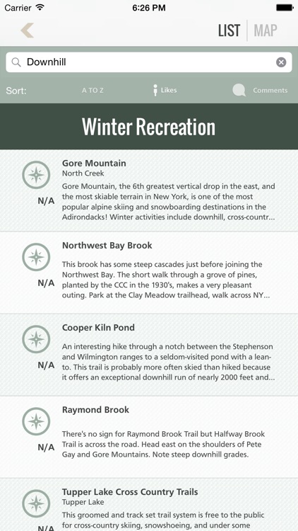 Discover Adirondack Park Recreation App