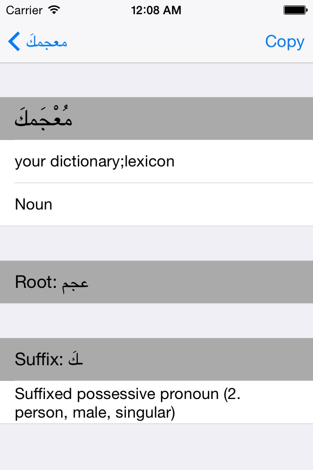 Aratools Arabic-English Dictionary screenshot 3