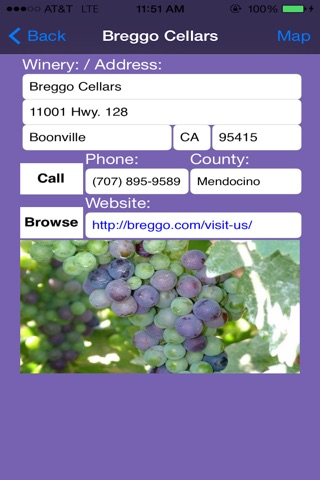 Mendocino and Lake County Winery Finder screenshot 4