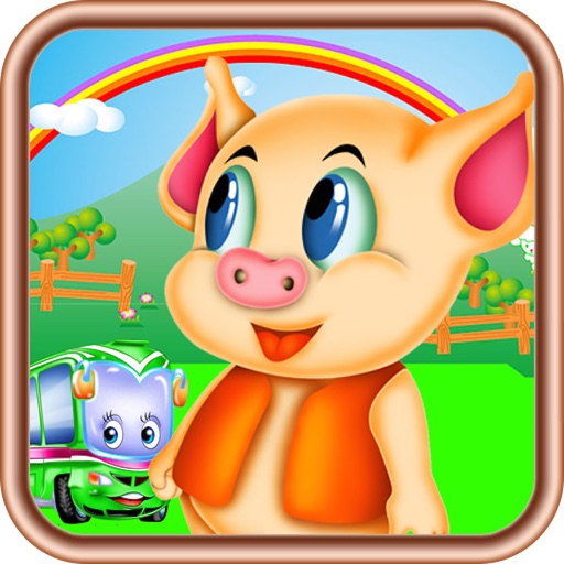 猪猪汽车世界,儿童游戏 icon