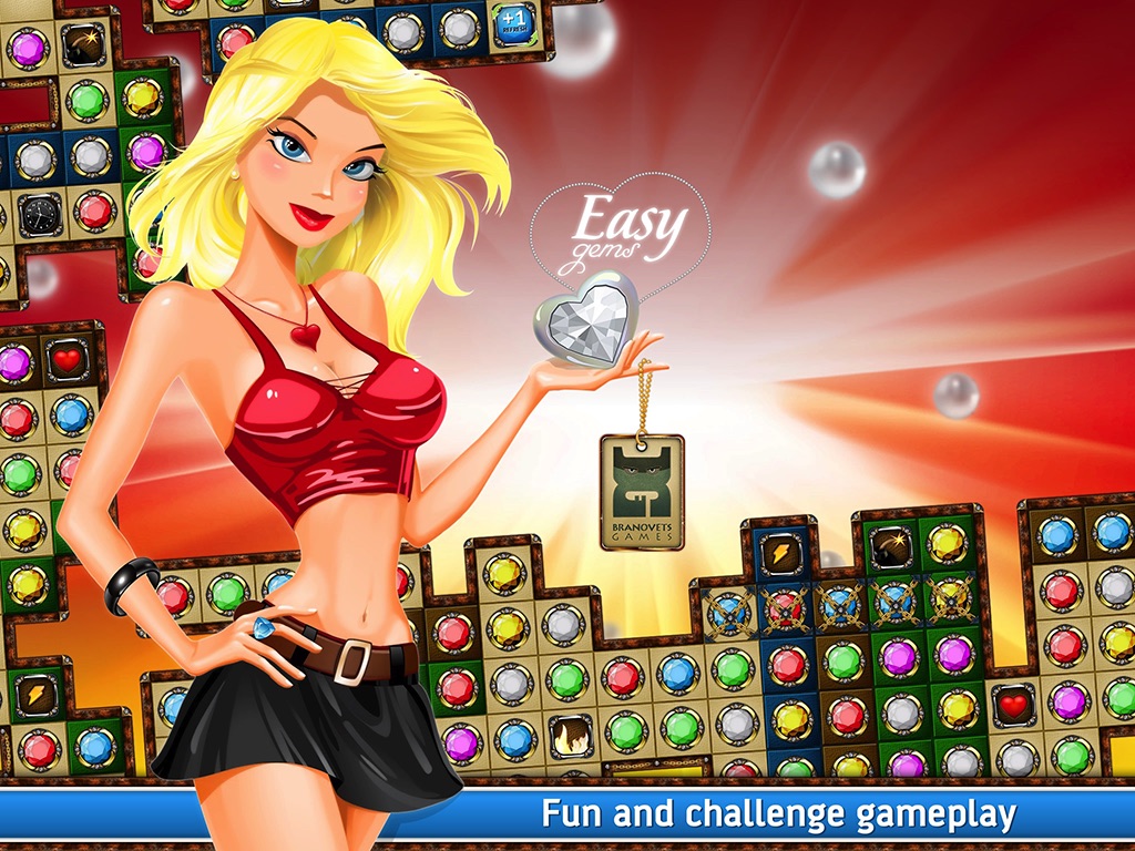 Easy Gems Free: Amazing Match 3 Puzzle screenshot 2