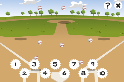 A Baseball Counting Game for Children: learn to count 1 - 10 screenshot 3