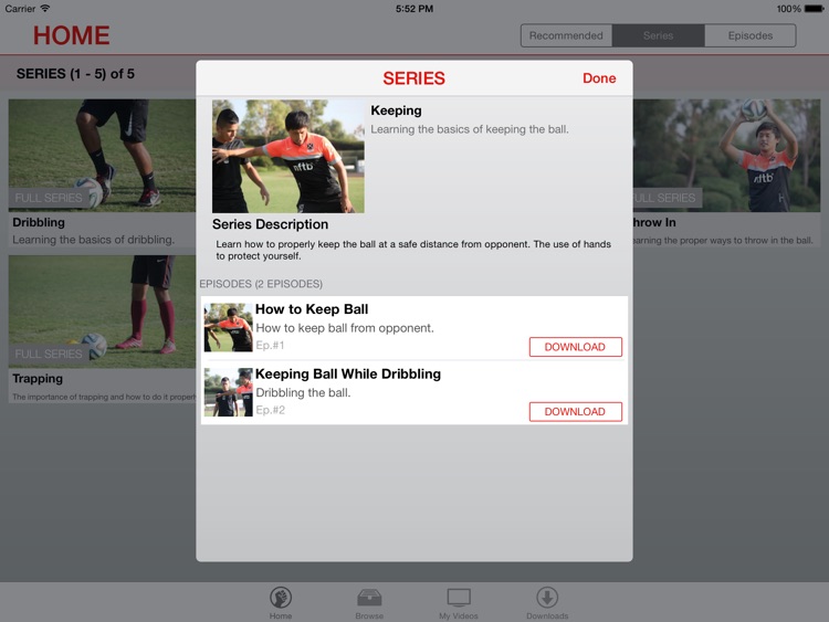 Soccer Lessons for iPad