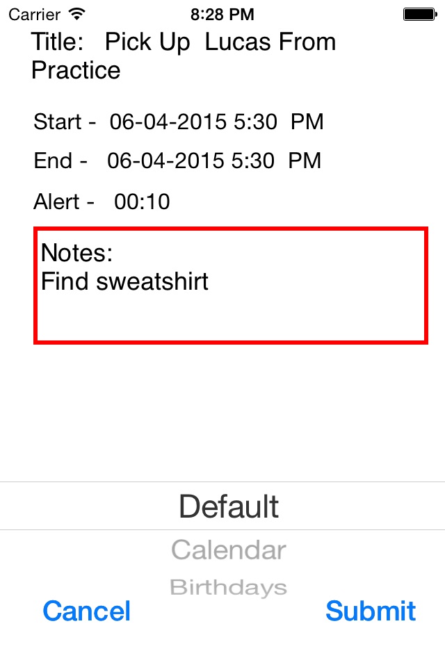 meMinder | Plus Calendar Event & Reminder Creator Tool with Calendar Events Viewer for Apple Watch screenshot 3