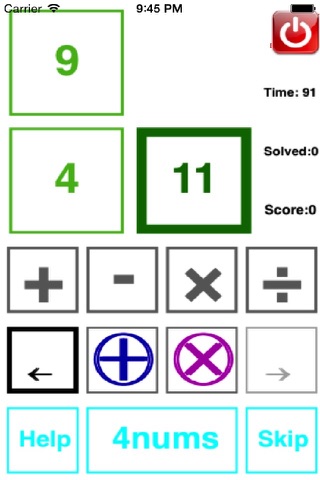 4 Numbers math practice screenshot 2