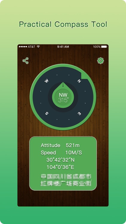 Real time altitude measuring instrument - display real-time speed, altitude, latitude, longitude, direction, the current location