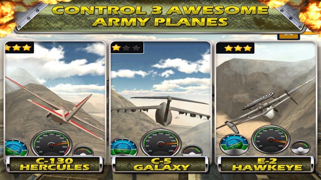 Fly to Park Xtreme Army Airplane Low Flying,landing & Parkin(圖2)-速報App