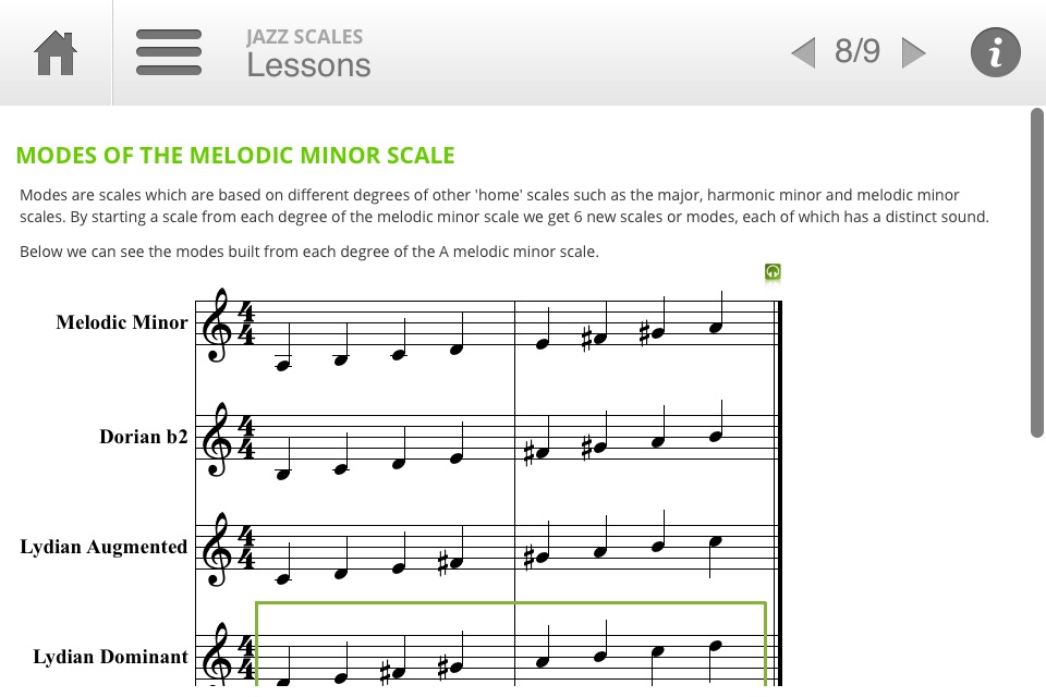 Auralia Jazz Scales screenshot 4