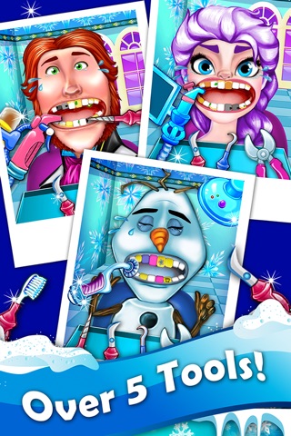 Frozen Dentist Office - crazy baby doctor in little kids teeth mania screenshot 2