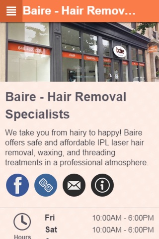 Baire Hair Removal Specialists screenshot 2