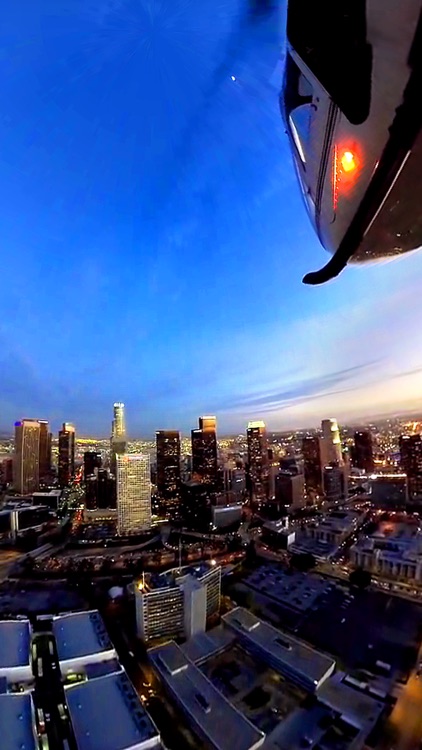 VR Virtual Reality Helicopter Flight Los Angeles by Night
