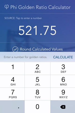 Phi Golden Ratio Calculator screenshot 3