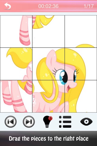 Cute Pony Puzzle screenshot 2