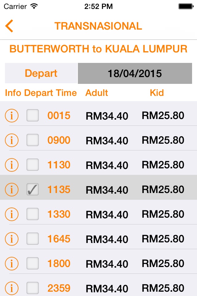 MyBusTicket screenshot 2