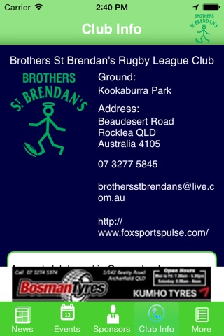 Brothers St Brendans Rugby League Football Club screenshot 4