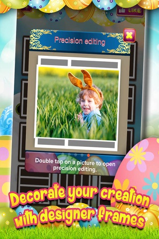 Easter Bunny 2015 Photo Frame Editor - Candy , Kids , Rabbits and Chocolate Eggs Collage FREE screenshot 3