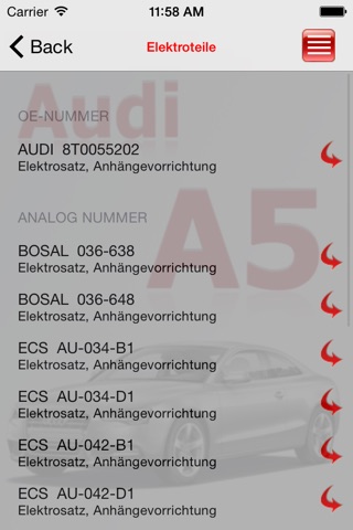 AutoParts Audi A5 screenshot 3