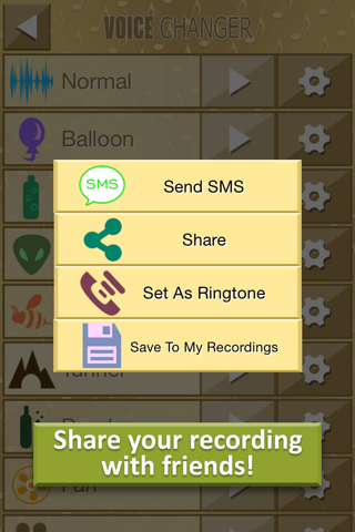 Gold Voice Changer Prank - Make Fun Recordings & Transform your Speech with Funny Effects screenshot 4