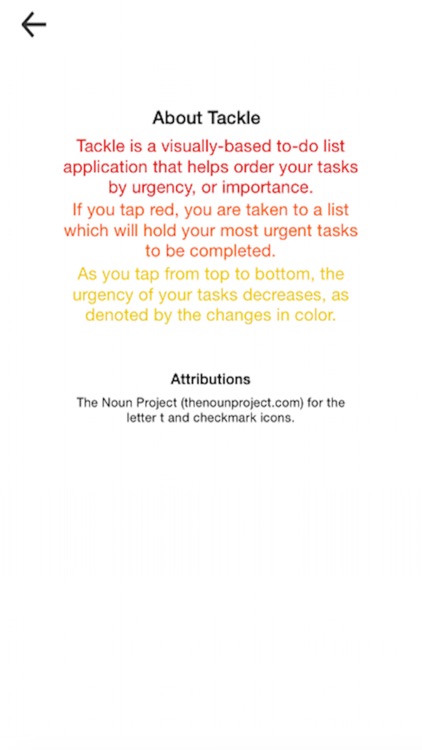 Tackle - A Visually Organized To Do List App