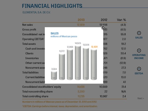 Elementia 2013 Annual Report screenshot 2