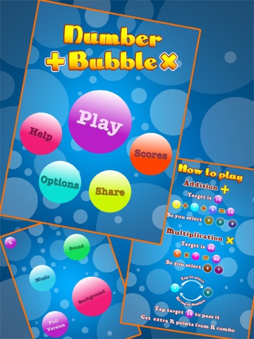 Скриншот из Addition & Multiplication Number Bubbles
