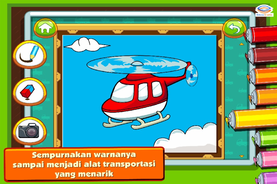 Marbel Mewarnai Transportasi screenshot 4