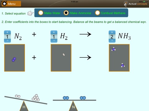 Gamify - Balancing Chemical equations screenshot 3