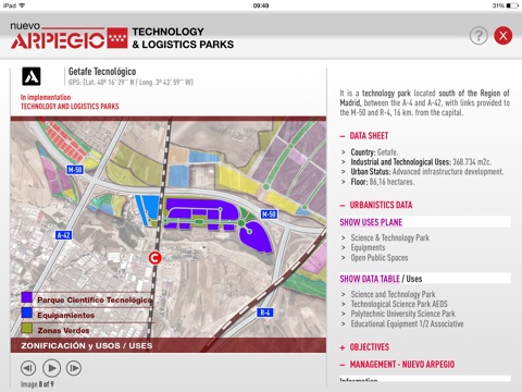 NUEVO ARPEGIO. Technology & Logistics Parks. screenshot 4