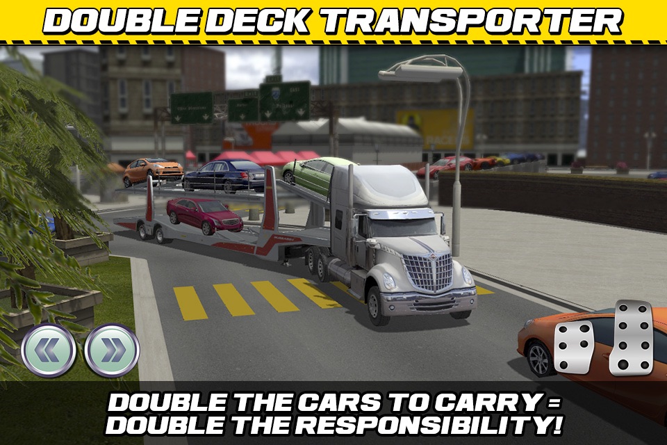 Car Transport Truck Parking Simulator - Real Show-Room Driving Test Sim Racing Games screenshot 3