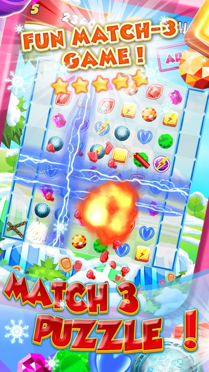 Freezin Ice Match-3 - fun candy puzzle game for jewel mania'cs free