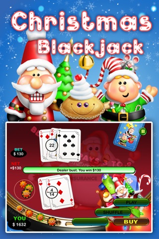 Christmas Casino - BlackJack Classic Free screenshot 3
