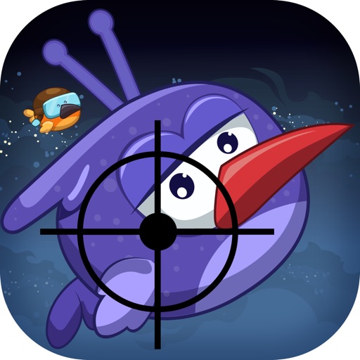 "A Galaxy Space Birds Target Shooting Time Quest - Shuttle Strike Seige Invaders Attack"