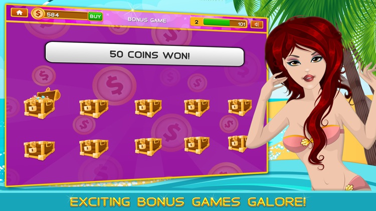 Caribbean Vacation Casino Slots FREE - The Big Bonus Vegas Slot Machine Game screenshot-3