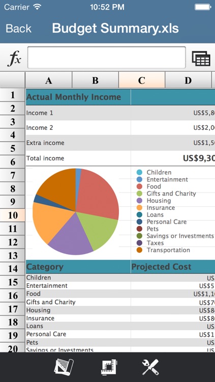 SpreadsheetX - MS Office Excel Edition
