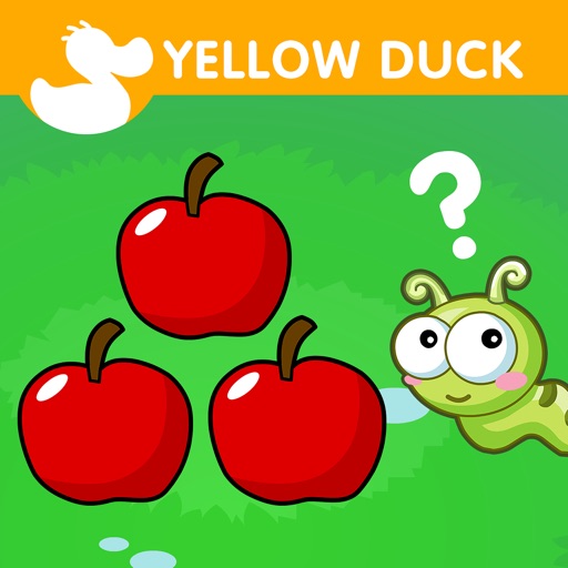 Counting Apples Game - Preschool Number Learning Game Icon