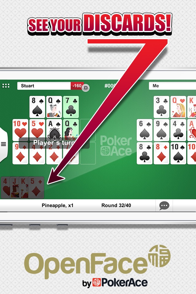 Open Face by PokerAce screenshot 3