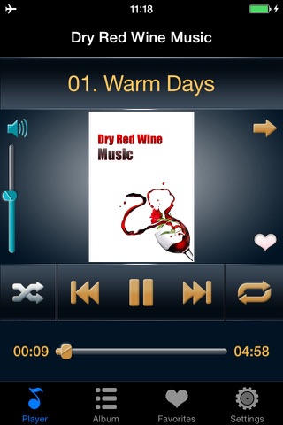 Love Music Player for Drink Dry Red Wine Free HD - Listen to Make Romantic screenshot 3