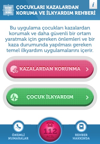 Çocukları Kazalardan Koruma ve İlkyardım Uygulaması screenshot 2