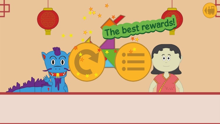 Kids Tangram Game Train screenshot-3