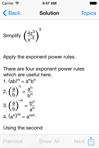 Algebra Study Problems screenshot 4