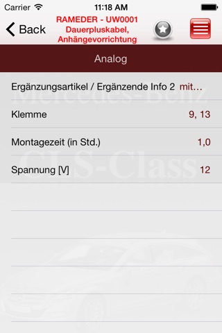 Запчасти Mercedes-Benz CLS-class screenshot 3