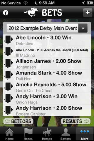 Derby Party for iPhone screenshot 4