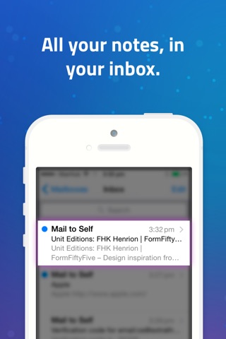 Mail to Self • Send notes to your email in one tap screenshot 2