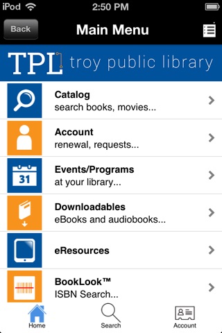 Troy Public Library screenshot 2