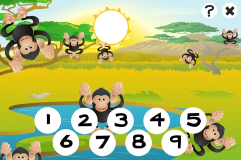 123 Animals Counting Game for Children: Learn to count the numbers 1-10 with safari life screenshot 3