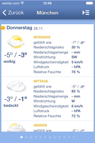 wetter.com - Alte App screenshot 2