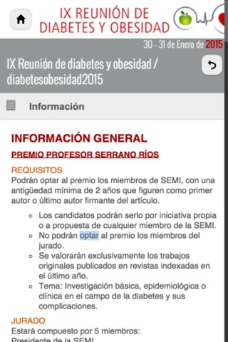 IX Reunión Diabetes y Obesidad screenshot 2
