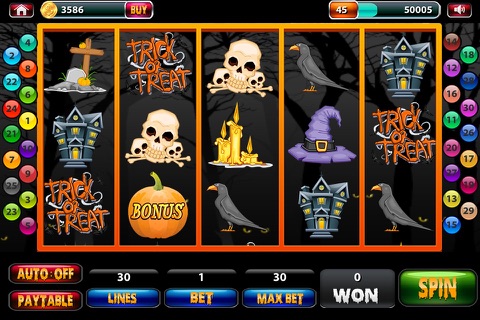 Bloodcurdling Trick Or Treat Halloween Slots screenshot 3