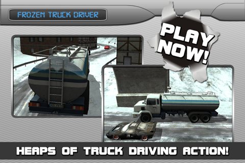 Frozen Highway Truck Driver 3D screenshot 4