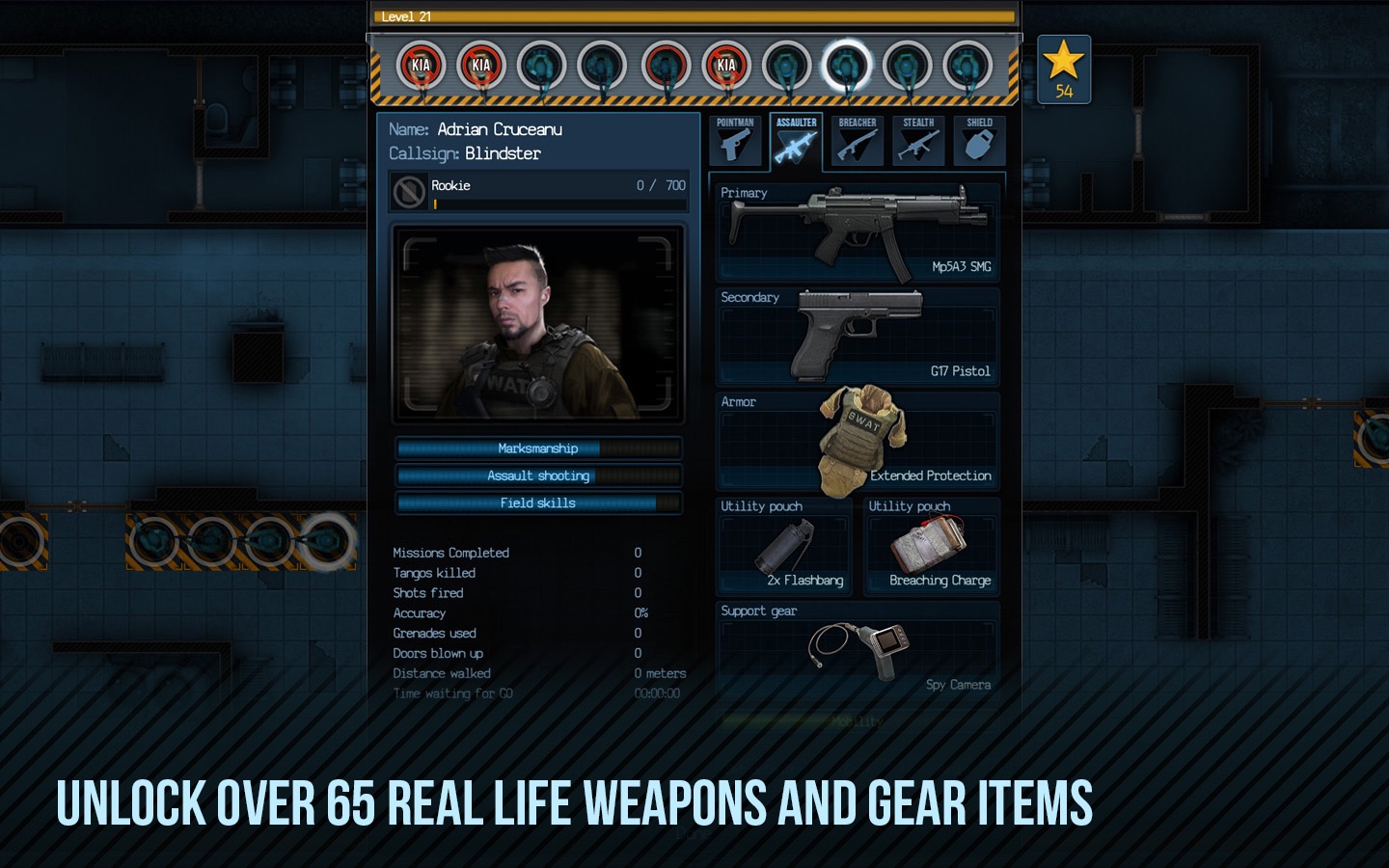 Screenshot do app Door Kickers